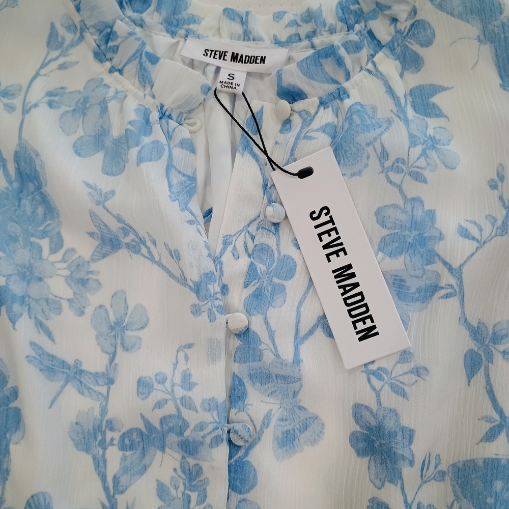 Steve Madden Blue Floral Maxi Dress